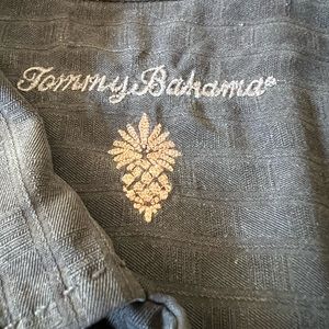 Tommy Bahama Short Sleeve Dark Charcoal Shirt size XL